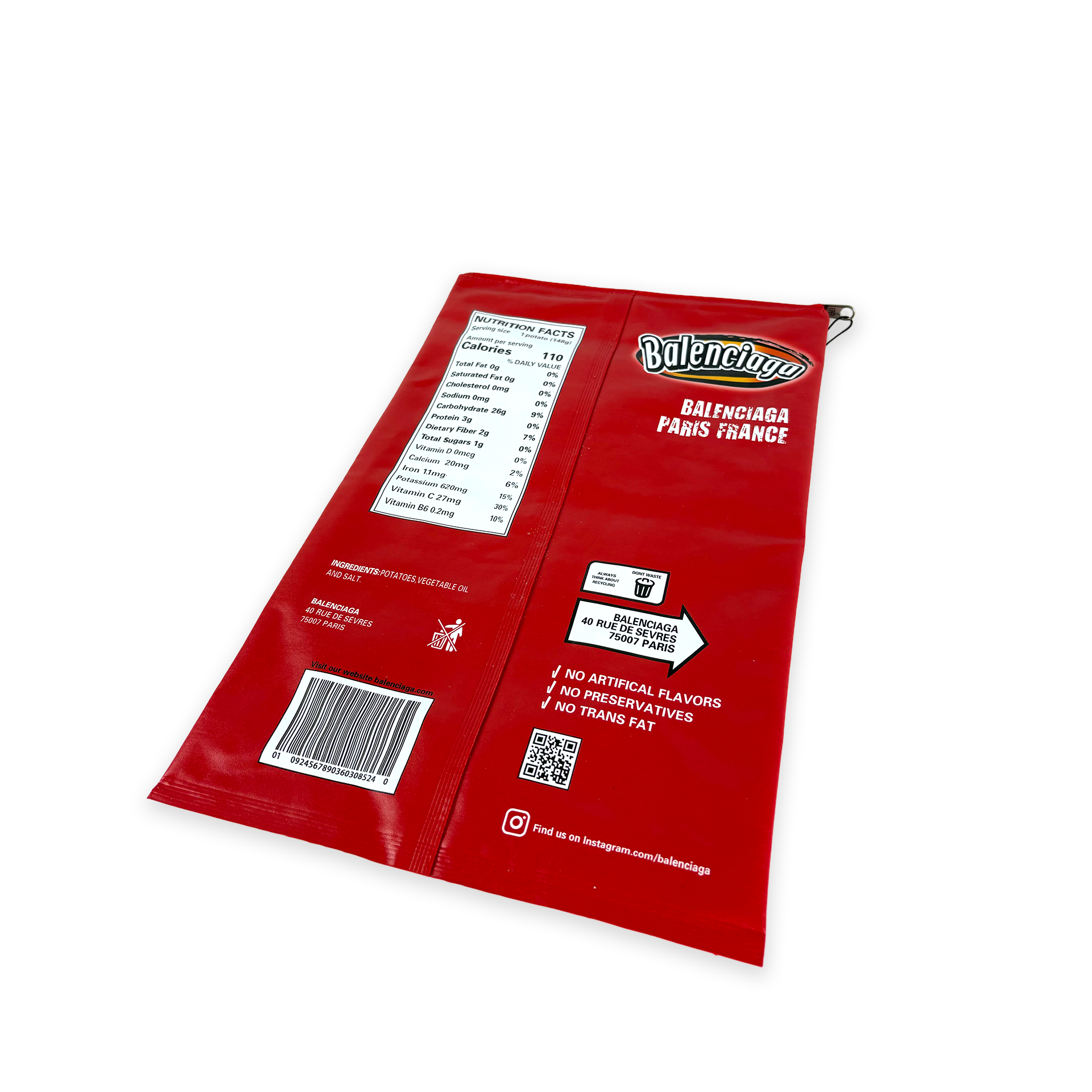 Balenciaga Chips Bag in Red