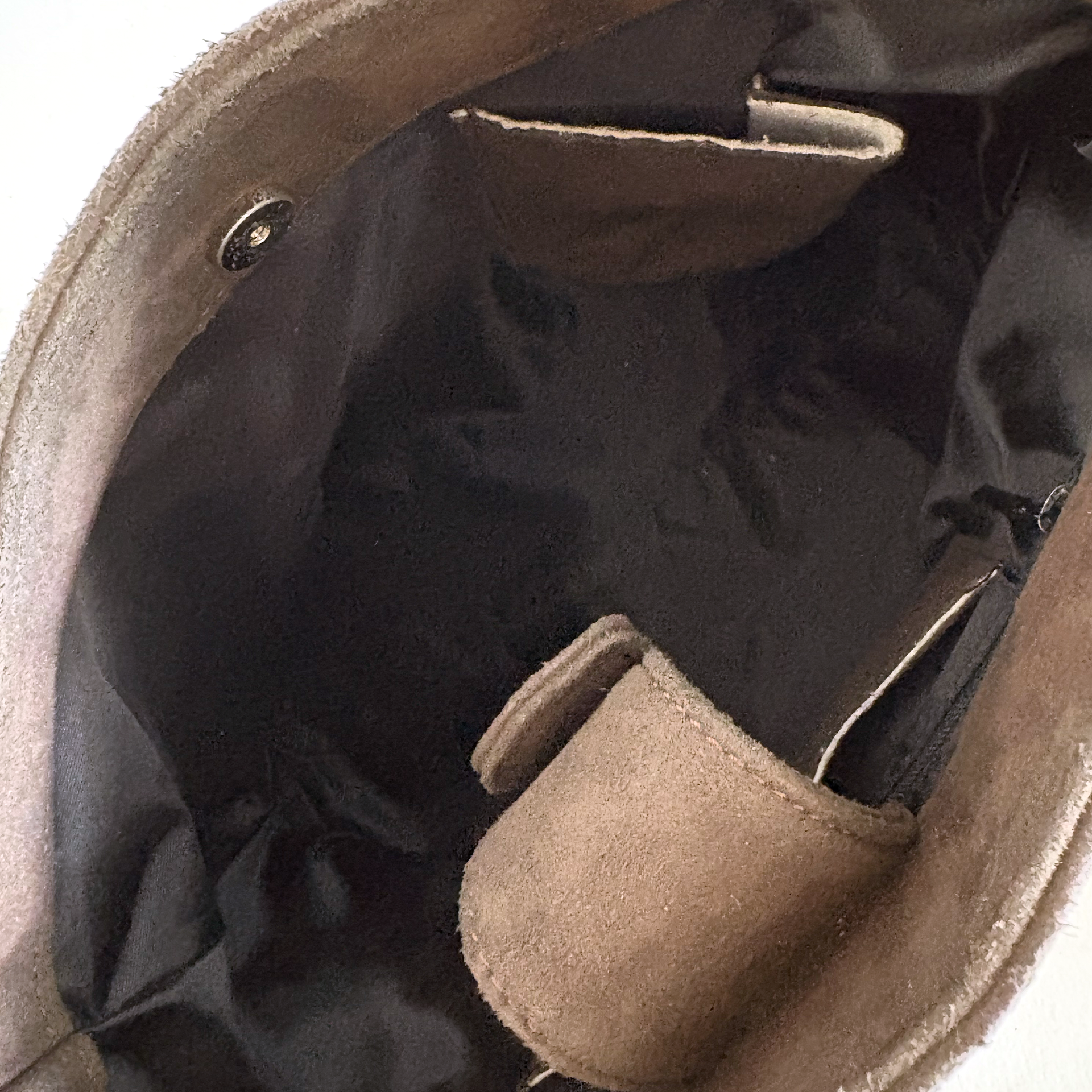 Balenciaga Shoulder Bag Suede Brown