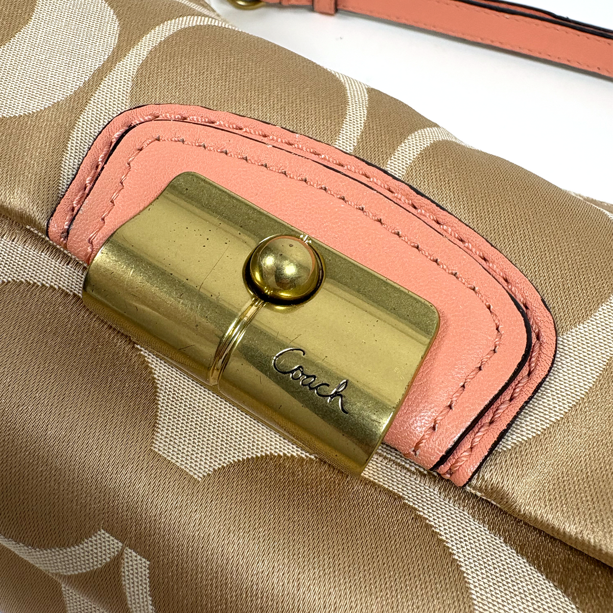 Coach Bag Satin Pink