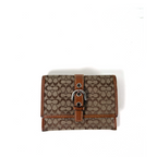 Coach Signature Canvas Wallet Brown