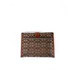 Coach Signature Canvas Wallet Brown