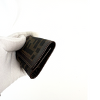 Fendi Brown Leather Zucca Six Keyholder