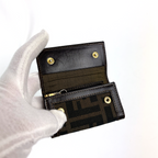 Fendi Brown Leather Zucca Six Keyholder