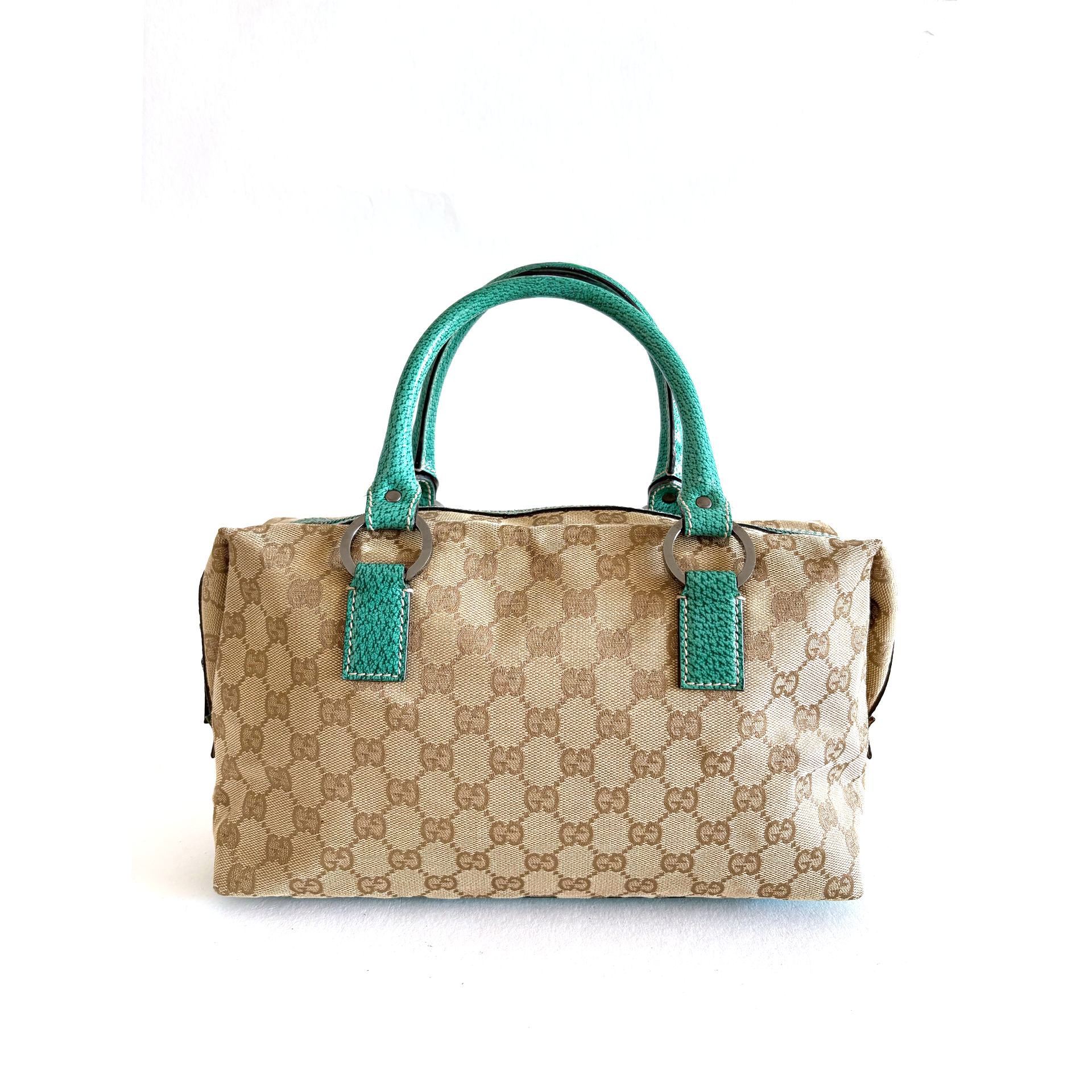 Gucci Mini Boston Handbag in GG Supreme Canvas