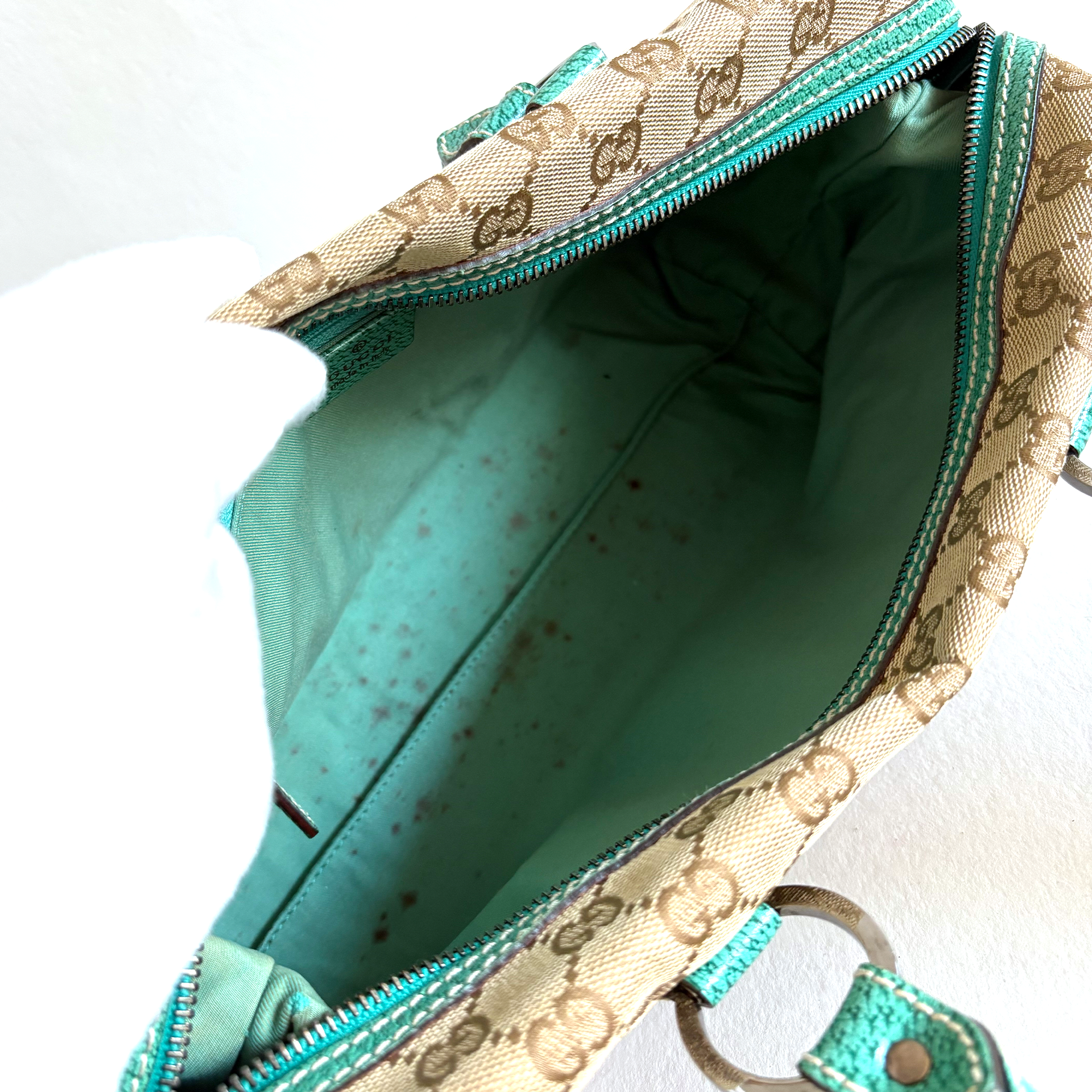 Gucci Mini Boston Handbag in GG Supreme Canvas