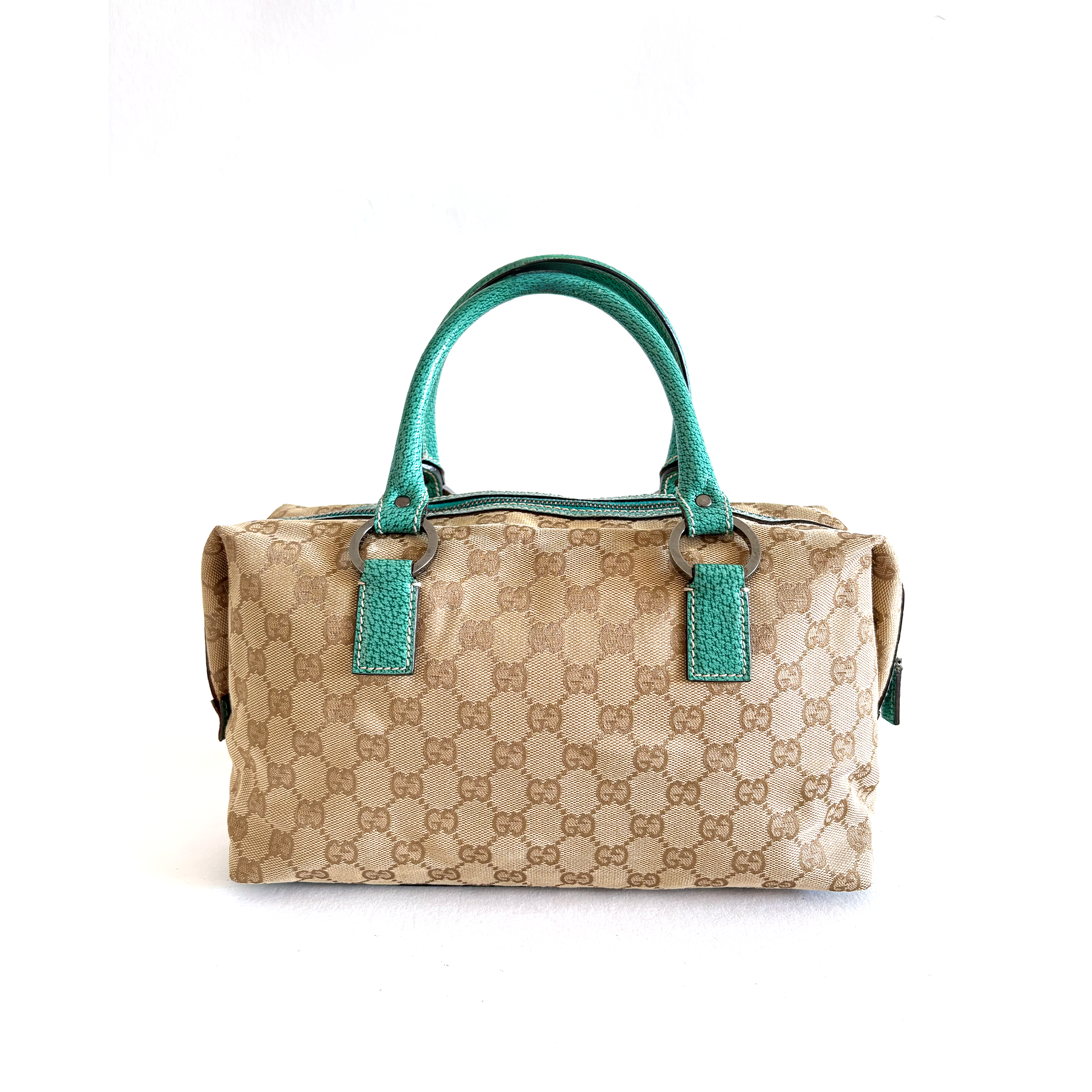 Gucci Mini Boston Handbag in GG Supreme Canvas