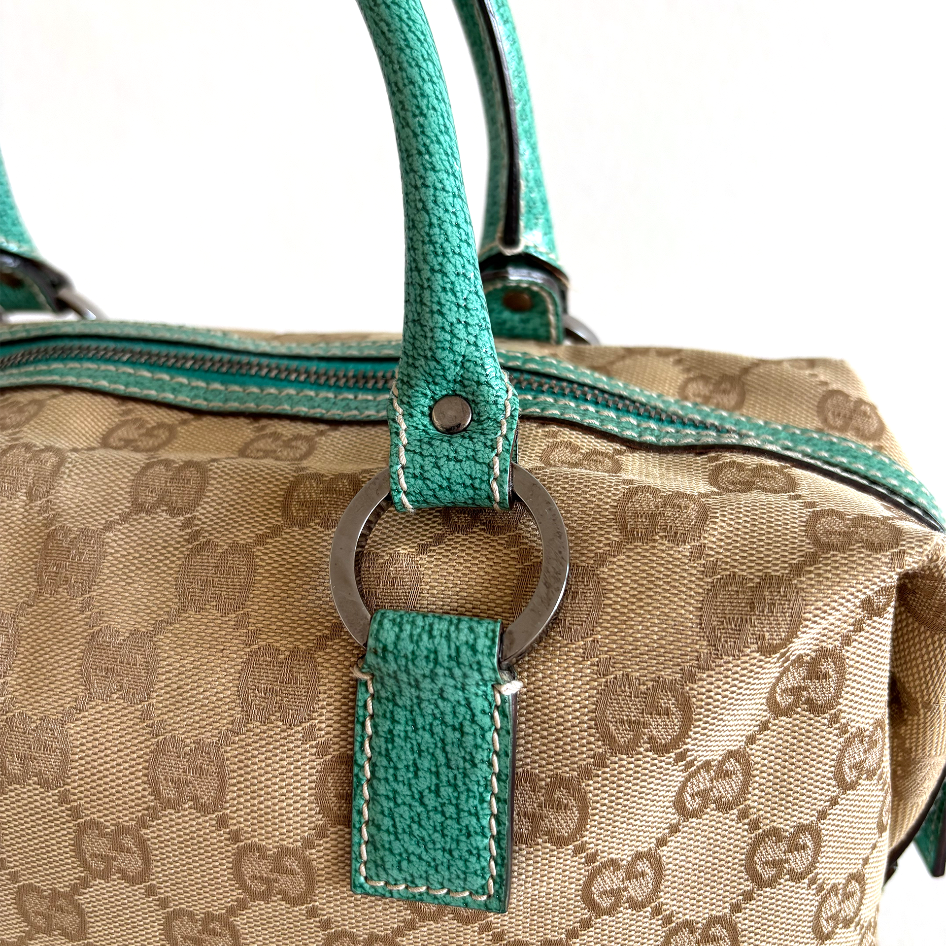 Gucci Mini Boston Handbag in GG Supreme Canvas