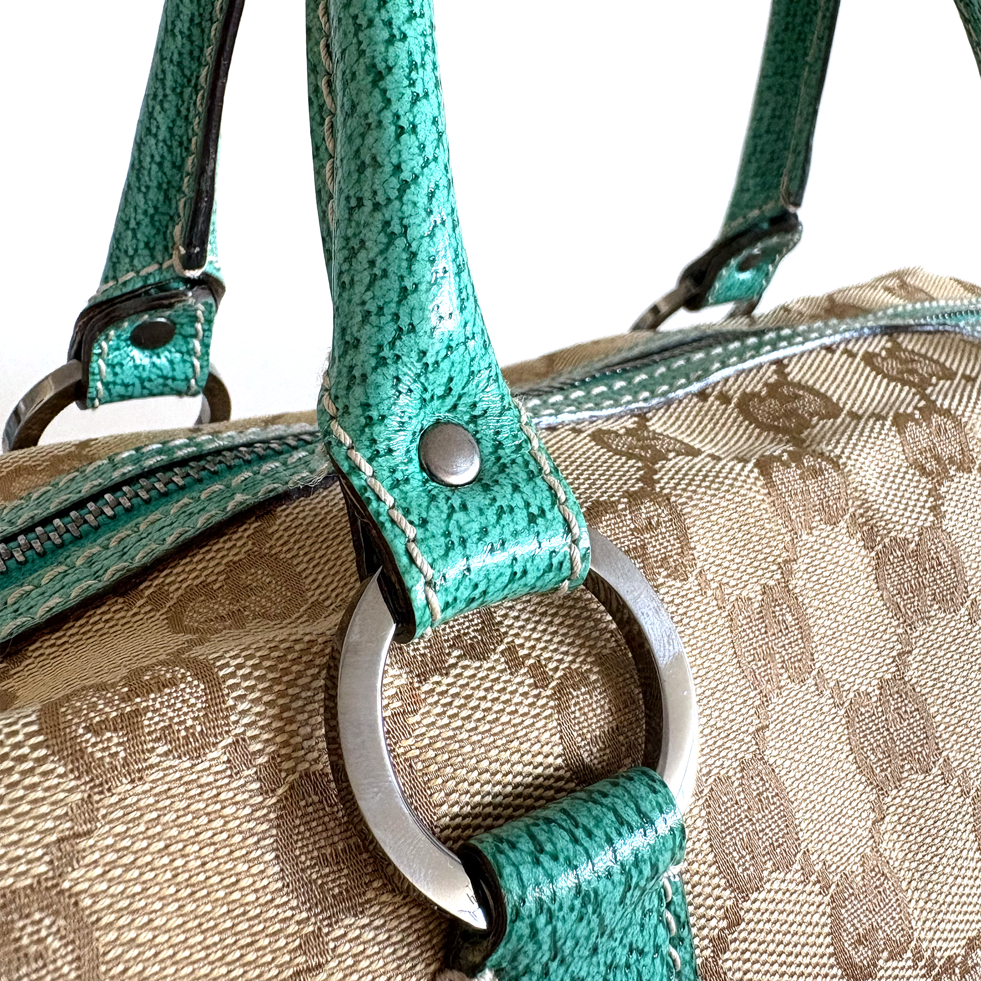 Gucci Mini Boston Handbag in GG Supreme Canvas