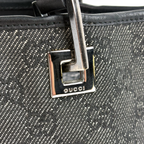 Gray Gucci GG Denim Mini Shoulder Bag