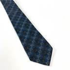 Gucci Navy Blue GG Pattern Silk Tie