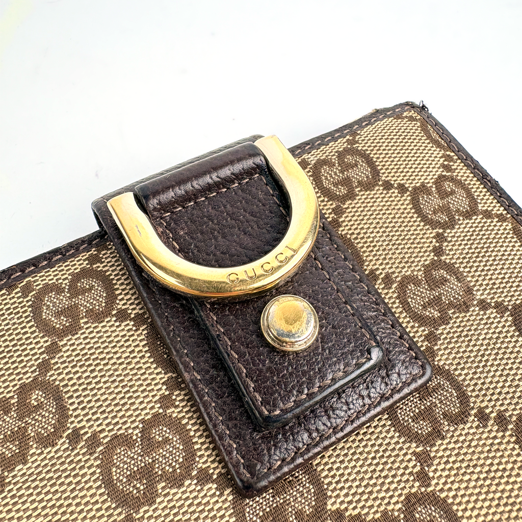 GUCCI GG Monogram Canvas Bi-fold Wallet