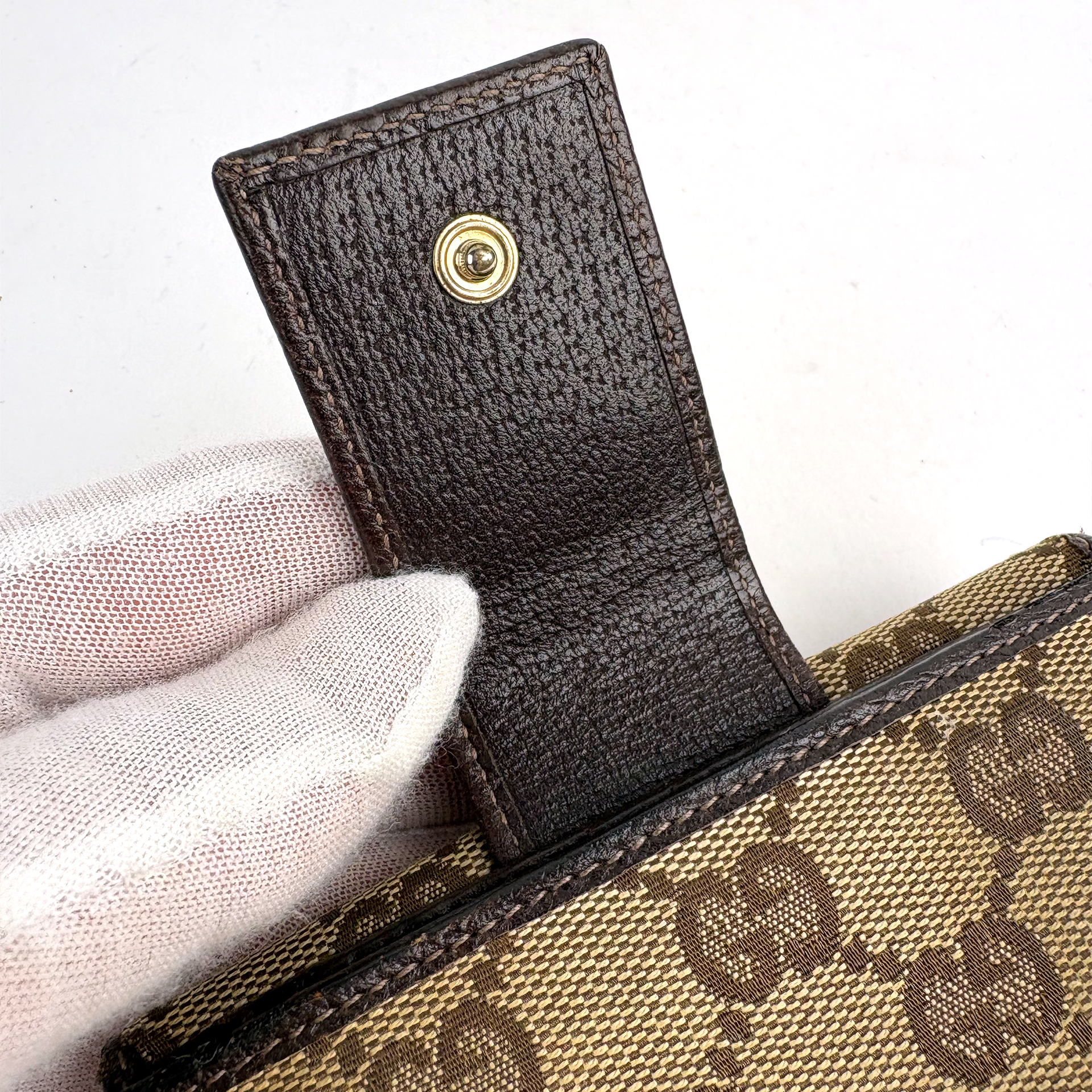 GUCCI GG Monogram Canvas Bi-fold Wallet