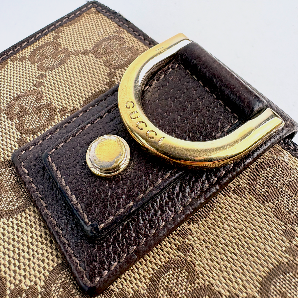 GUCCI GG Monogram Canvas Bi-fold Wallet