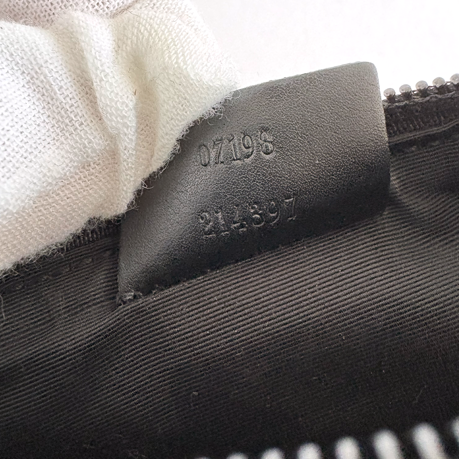 Gucci GG Denim Boat Bag Black