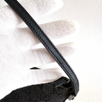 Gucci GG Denim Boat Bag Black