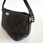 Gucci GG Denim Boat Bag Black