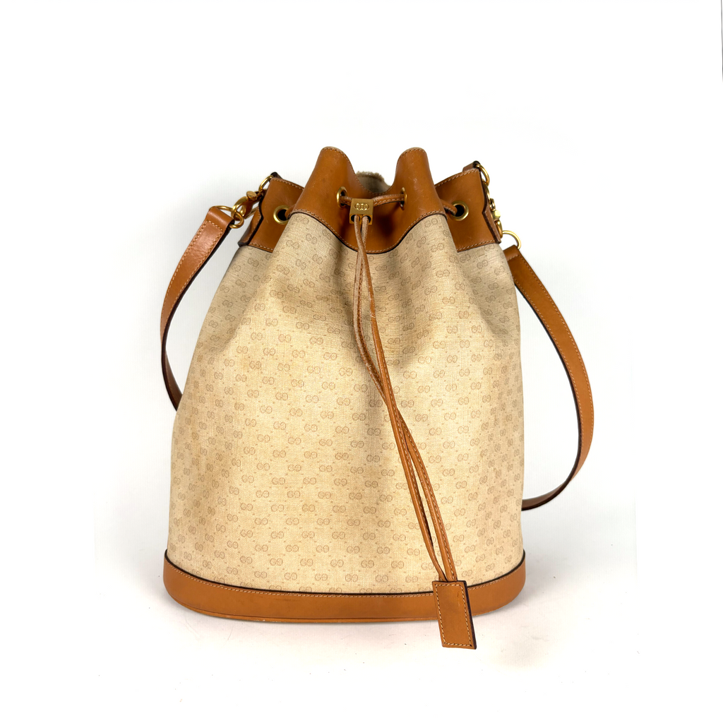 Gucci GG PVC Bucket Tote Butter Yellow