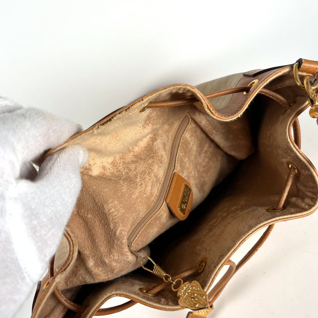 Gucci GG PVC Bucket Tote Butter Yellow