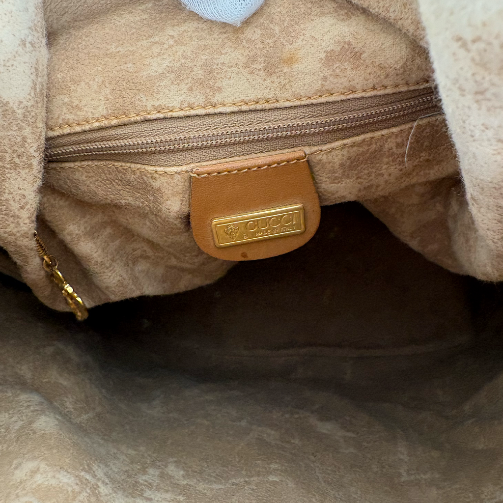 Gucci GG PVC Bucket Tote Butter Yellow