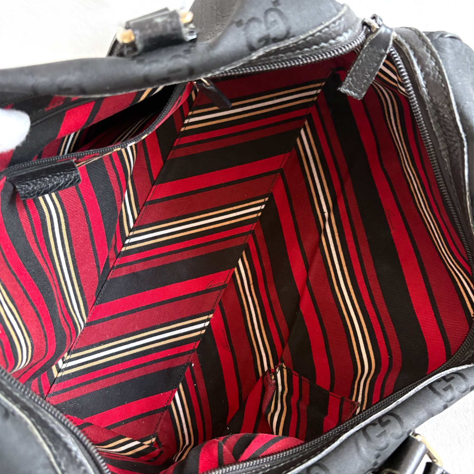 Gucci GG Nylon Boston Black