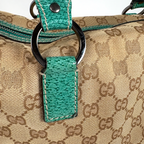 Gucci GG Canvas Boston Bag Turquoise