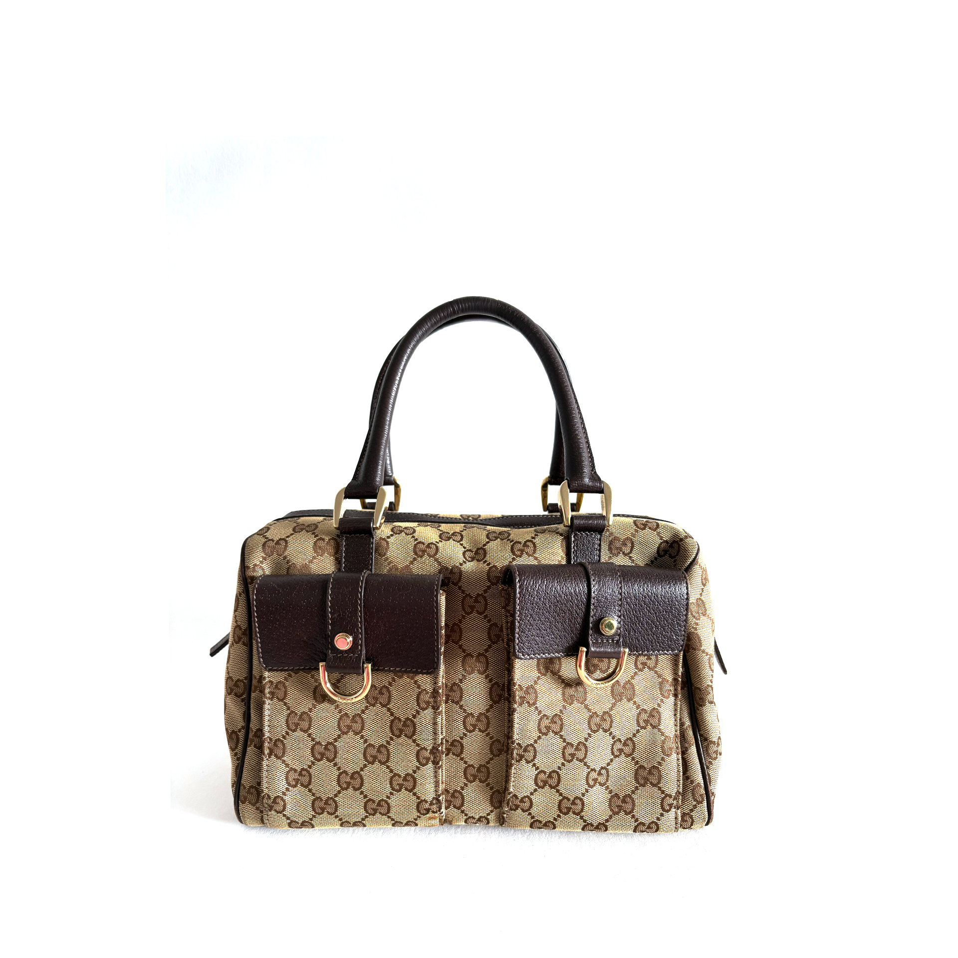 Gucci  GG Canvas Abbey Pocket Boston