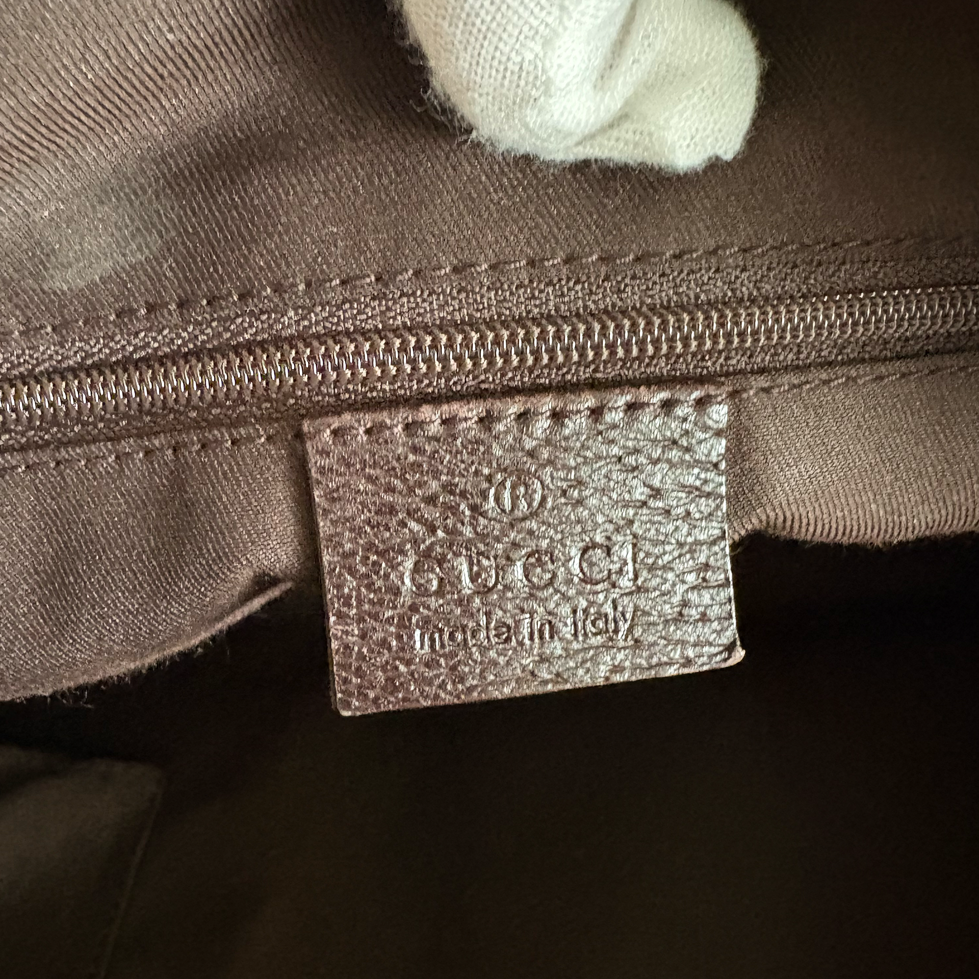 Gucci  GG Canvas Abbey Pocket Boston