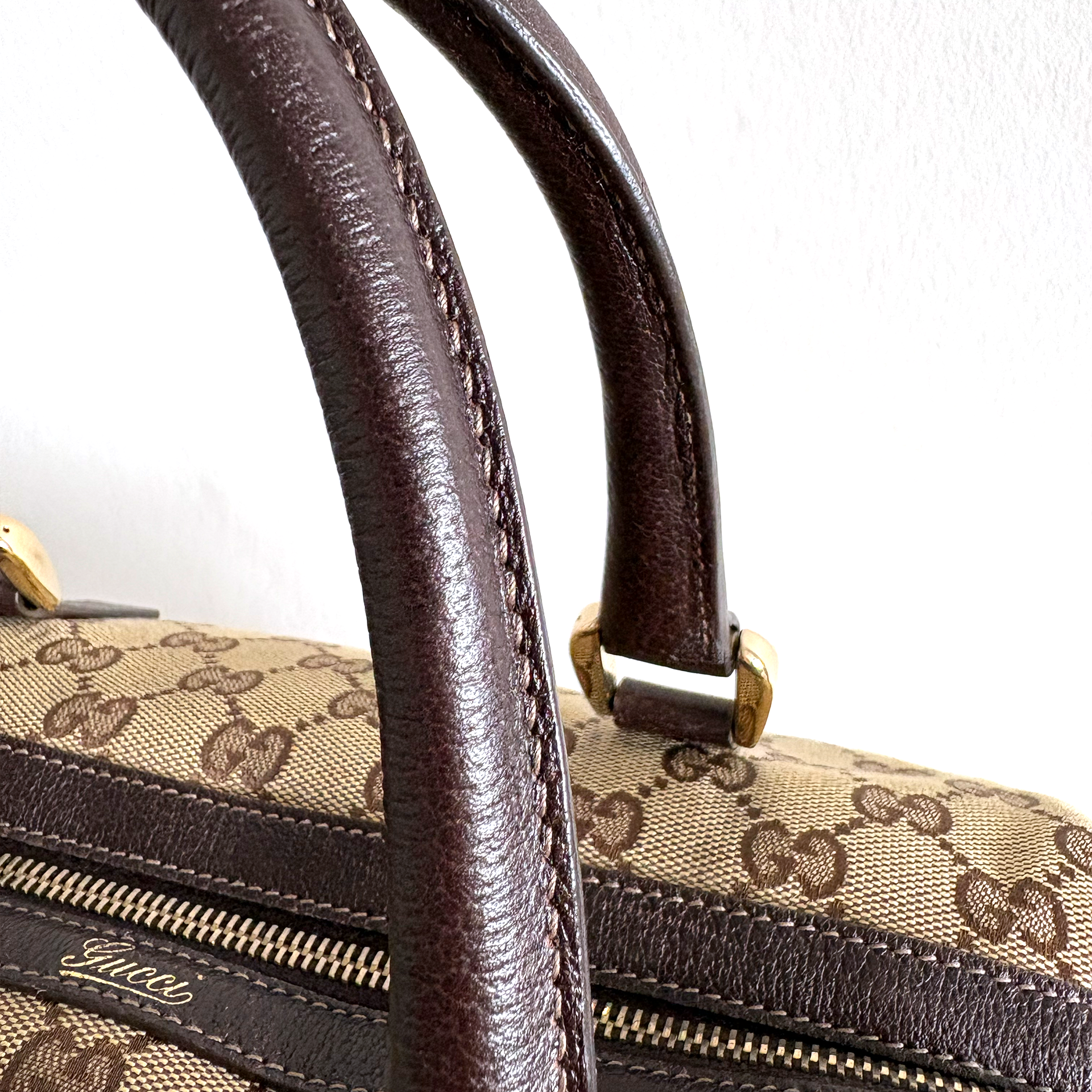 Gucci  GG Canvas Abbey Pocket Boston