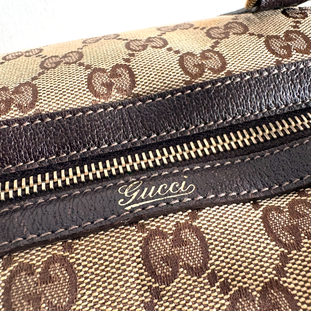 Gucci  GG Canvas Abbey Pocket Boston