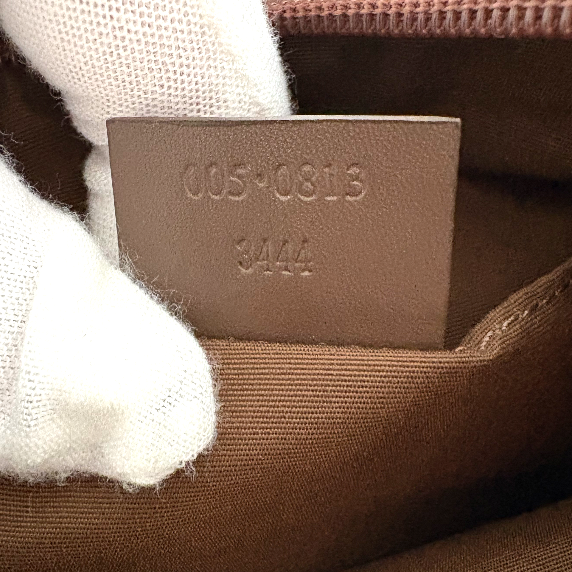 Gucci GG Canvas Baguette Bag