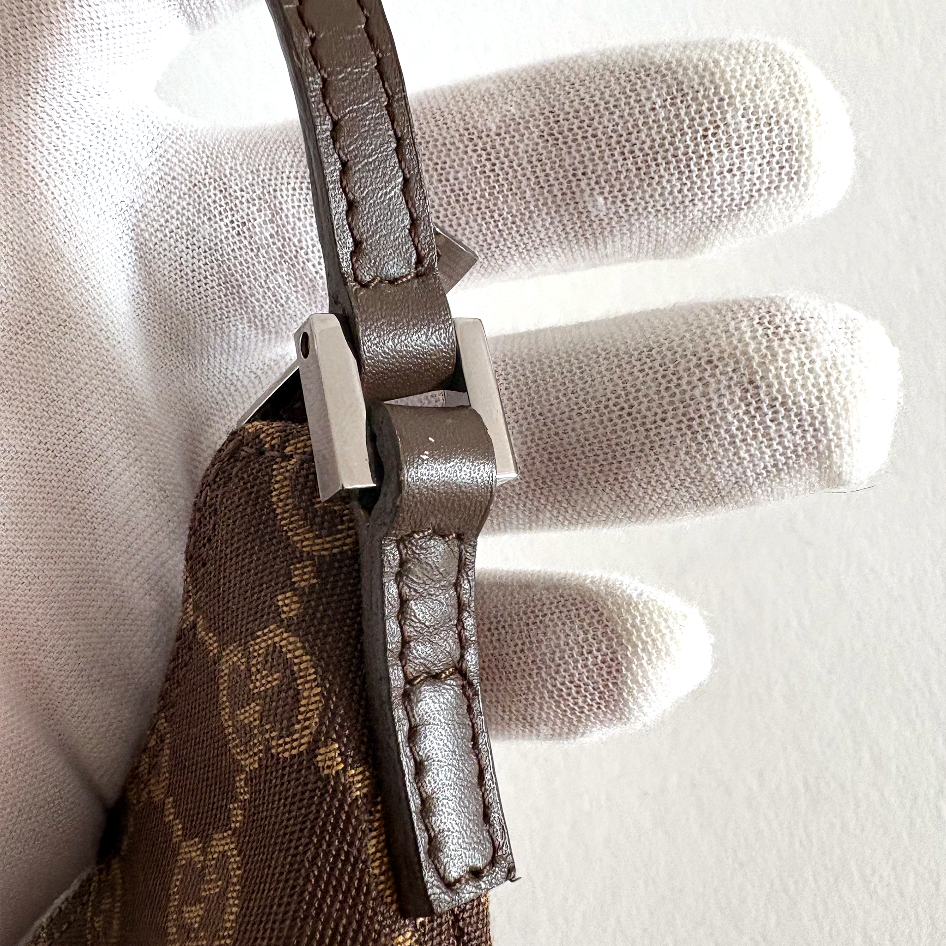 Gucci GG Canvas Baguette Bag