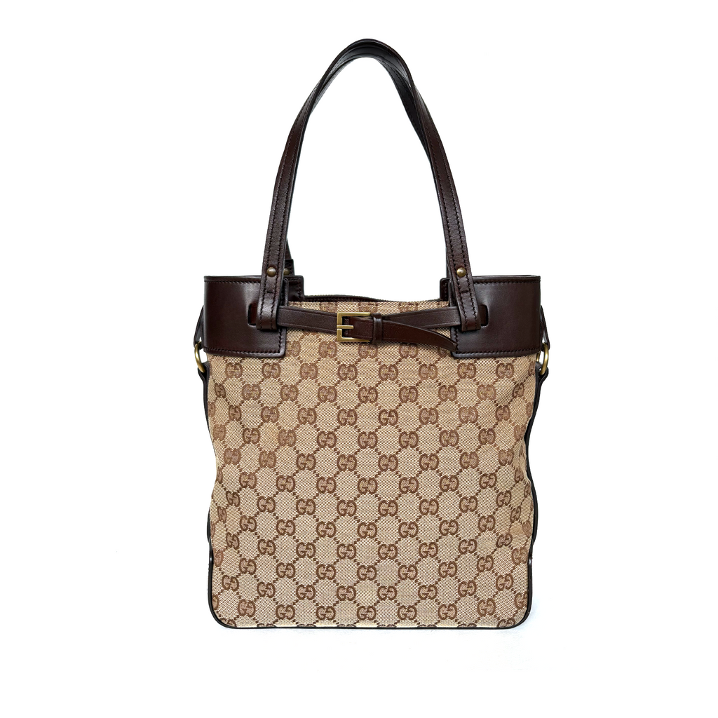 Gucci GG Canvas Belted Tote Bag