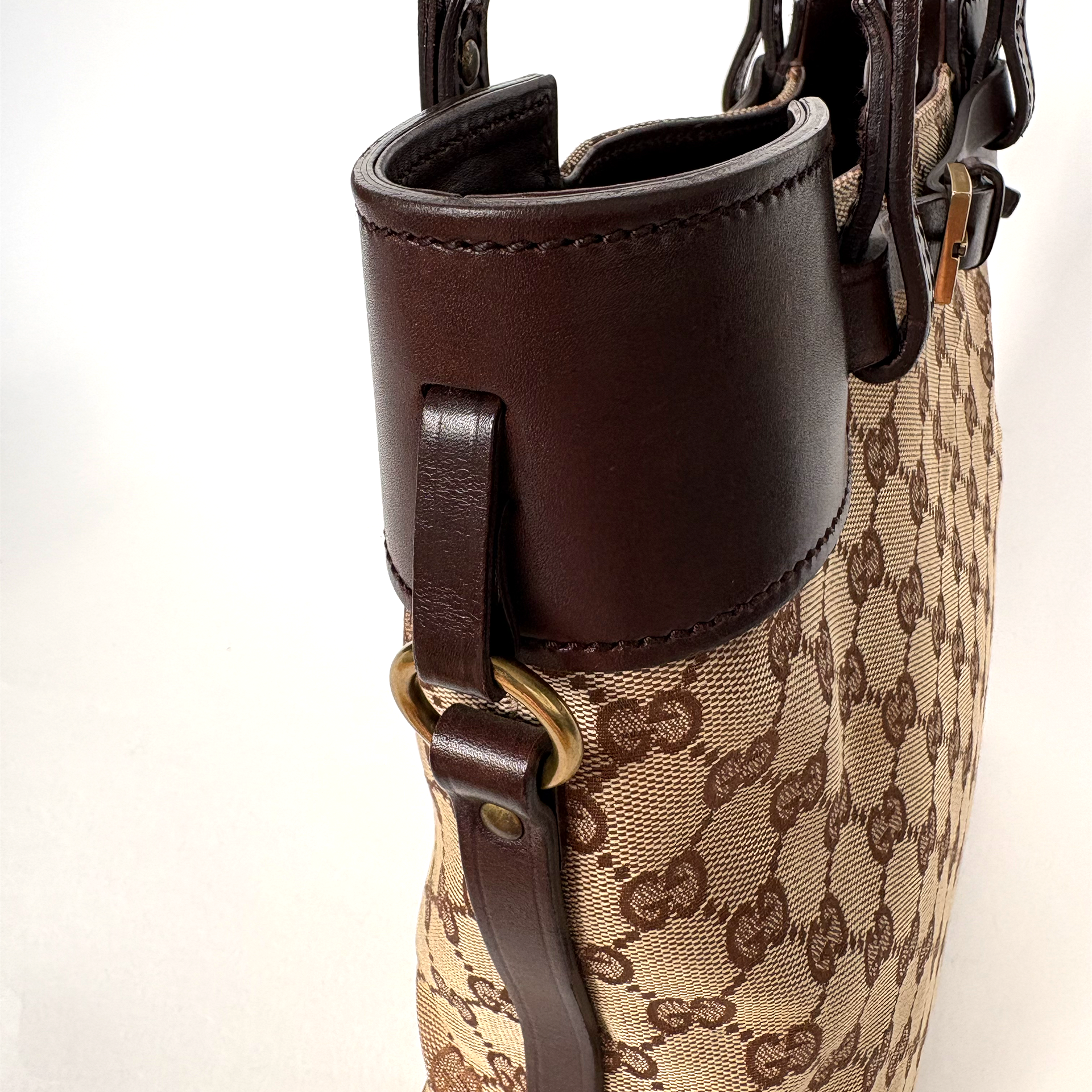 Gucci GG Canvas Belted Tote Bag