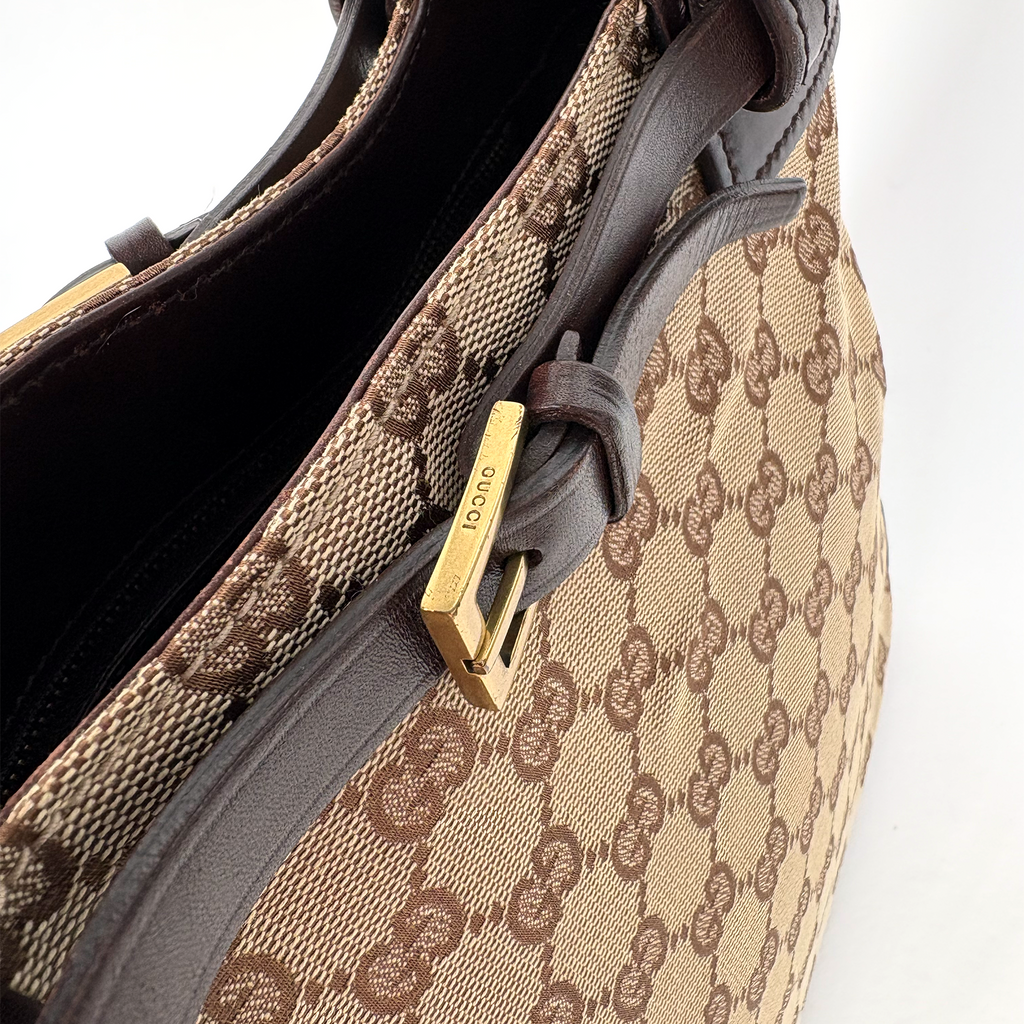 Gucci GG Canvas Belted Tote Bag
