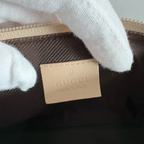 Gucci GG Canvas Boat Bag Creme