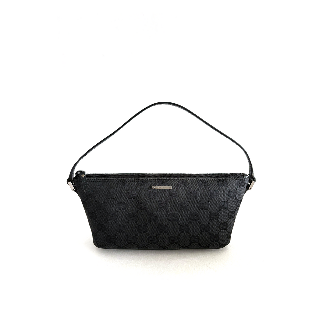 Gucci GG Canvas Boat Bag Black