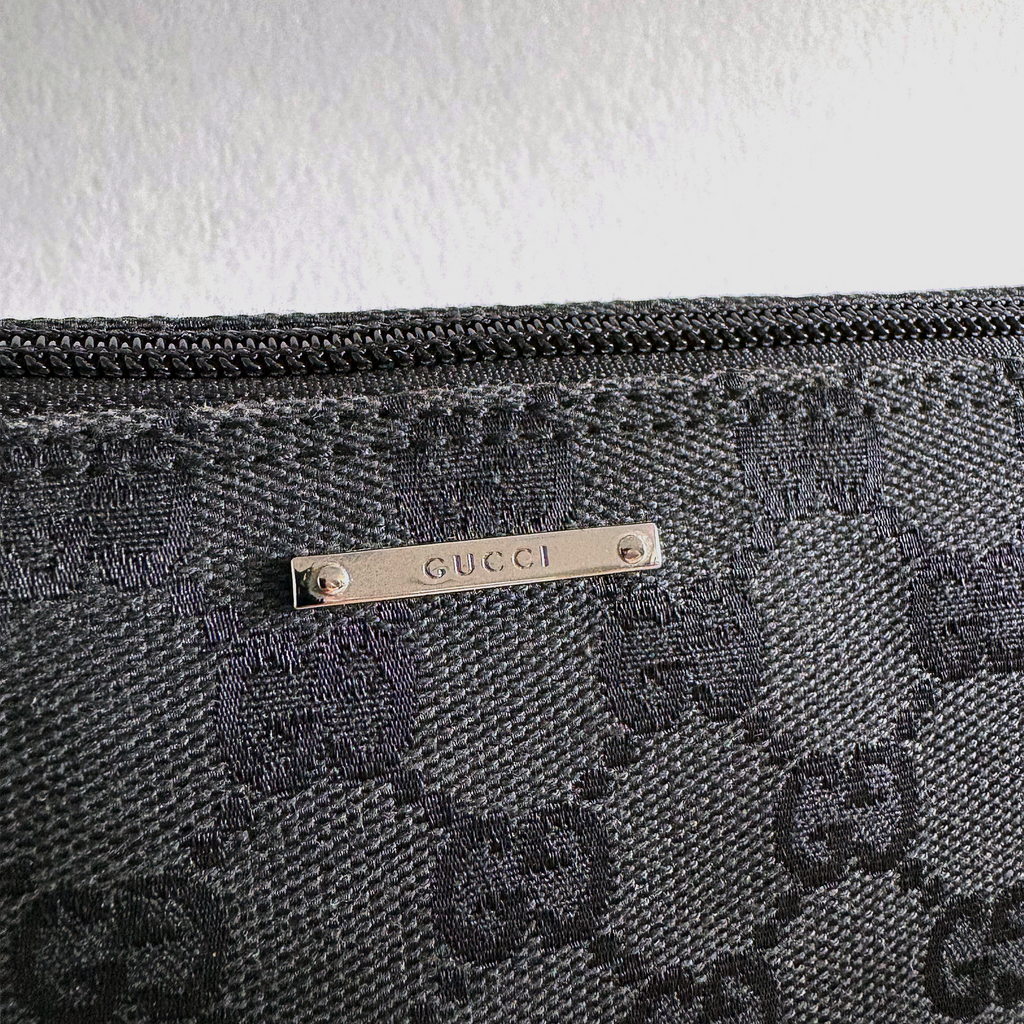 Gucci GG Canvas Boat Bag Black