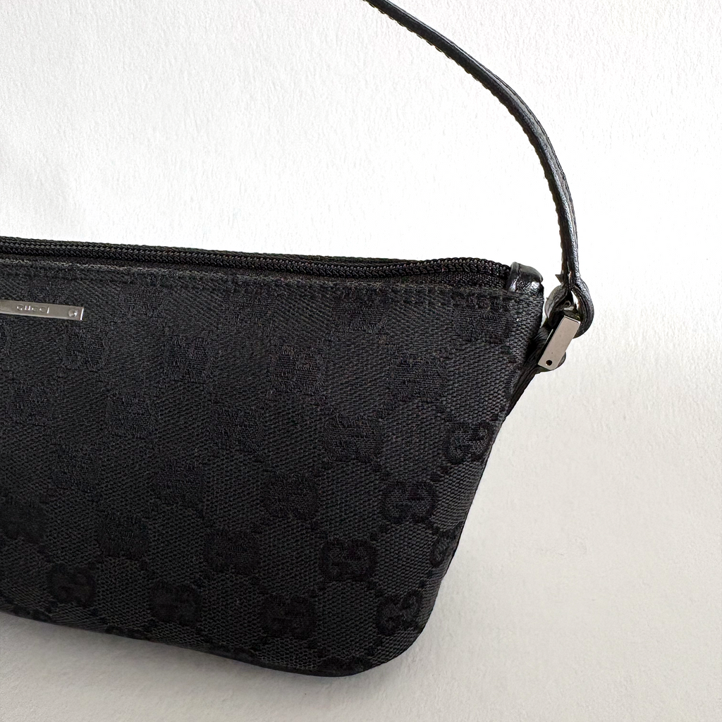 Gucci GG Canvas Boat Bag Black