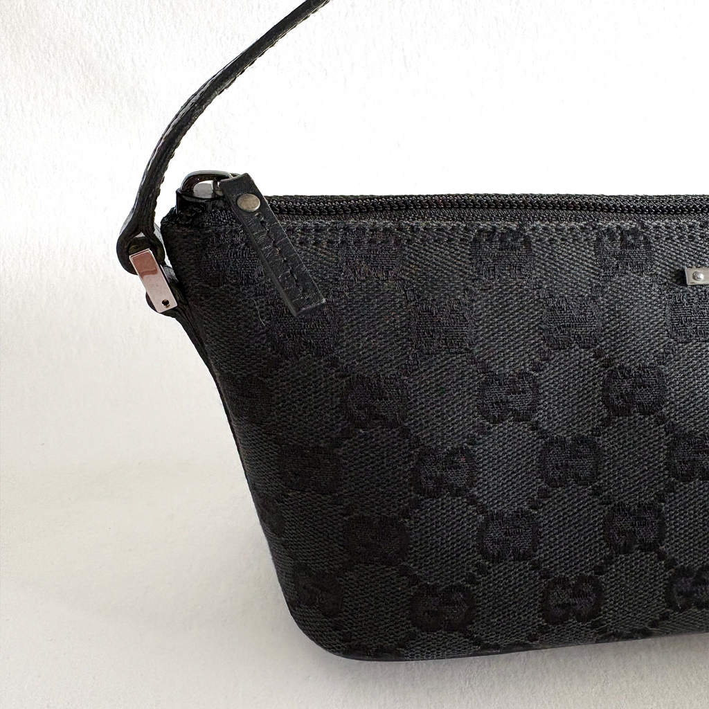 Gucci GG Canvas Boat Bag Black