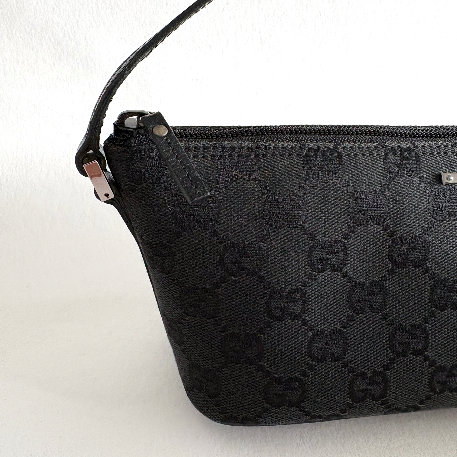 Gucci GG Canvas Boat Bag Black