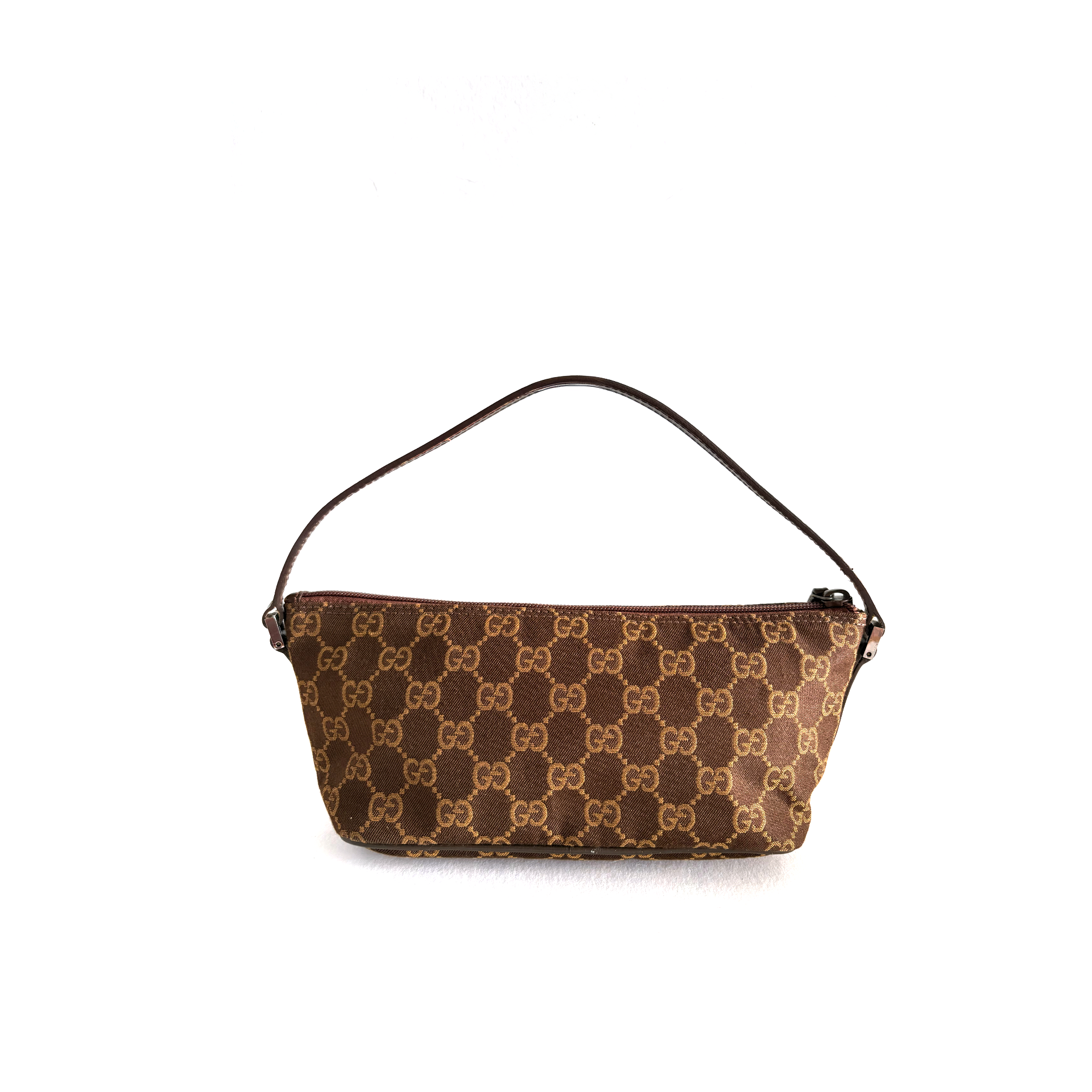Gucci GG Canvas Boat Bag Brown
