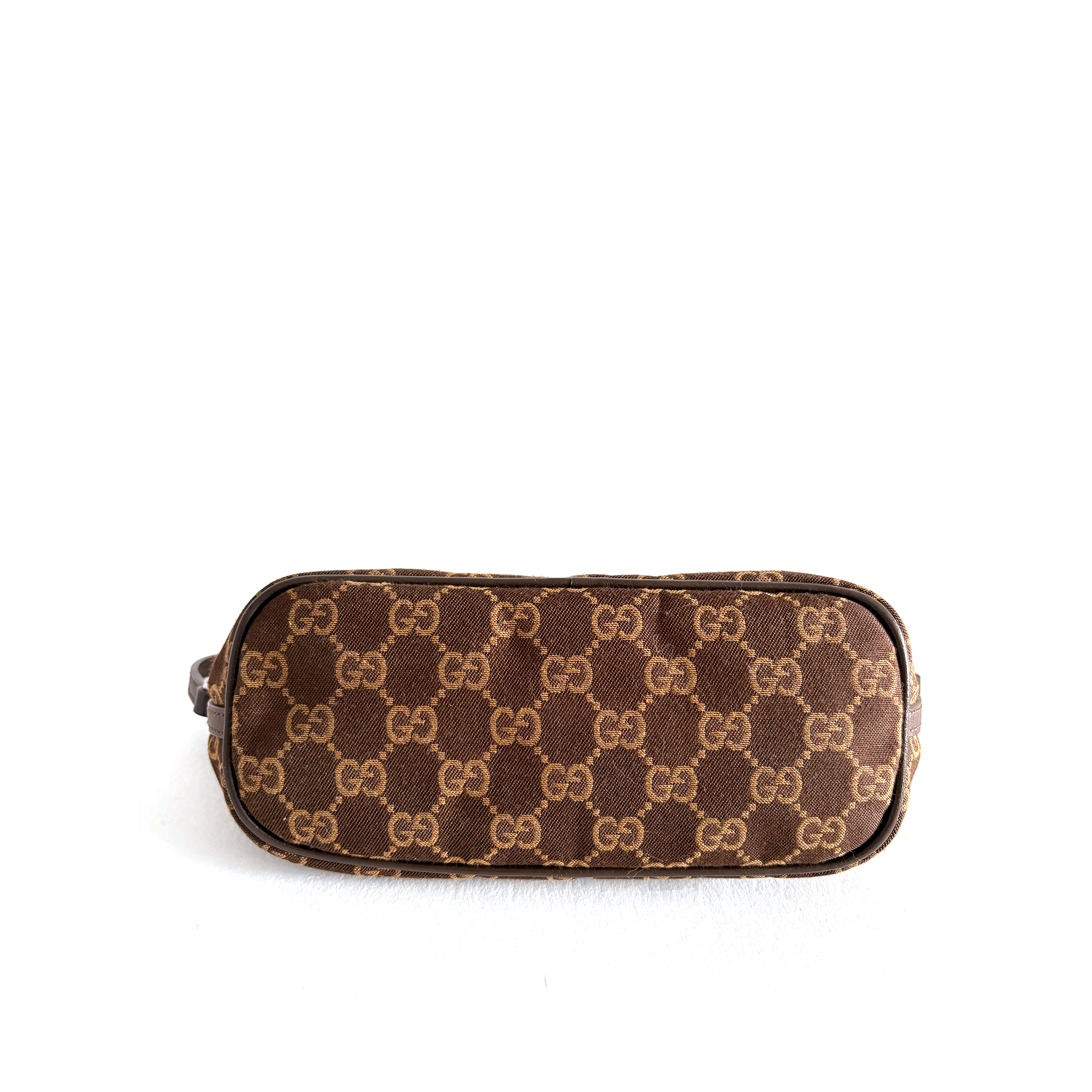 Gucci GG Canvas Boat Bag Brown