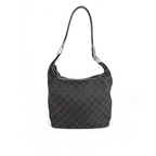 Gucci GG Canvas Clasp Hobo Black