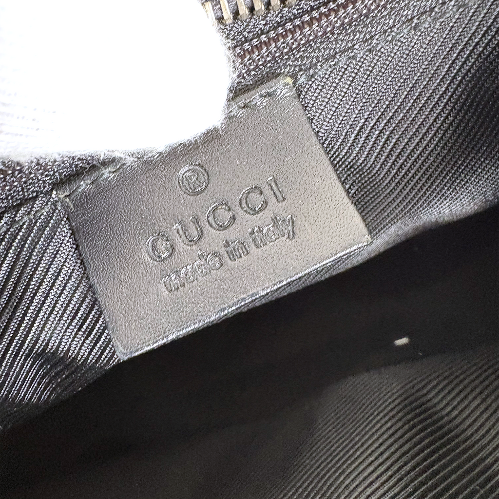 Gucci GG Canvas Clasp Hobo Black