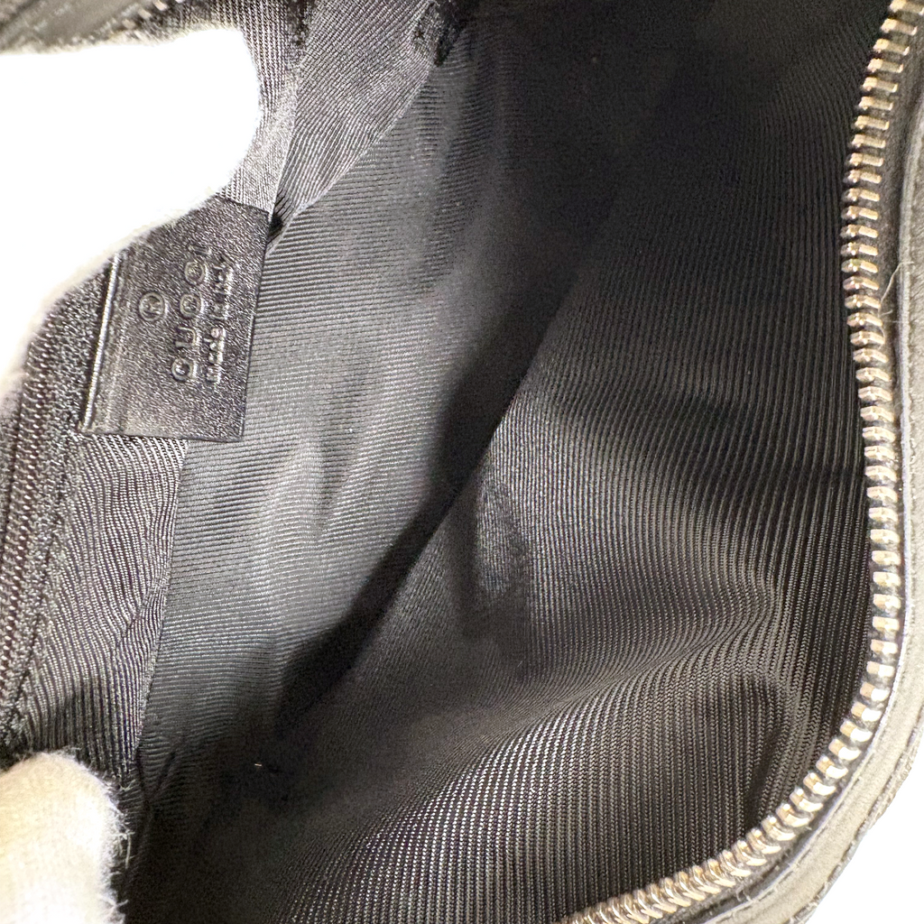 Gucci GG Canvas Clasp Hobo Black