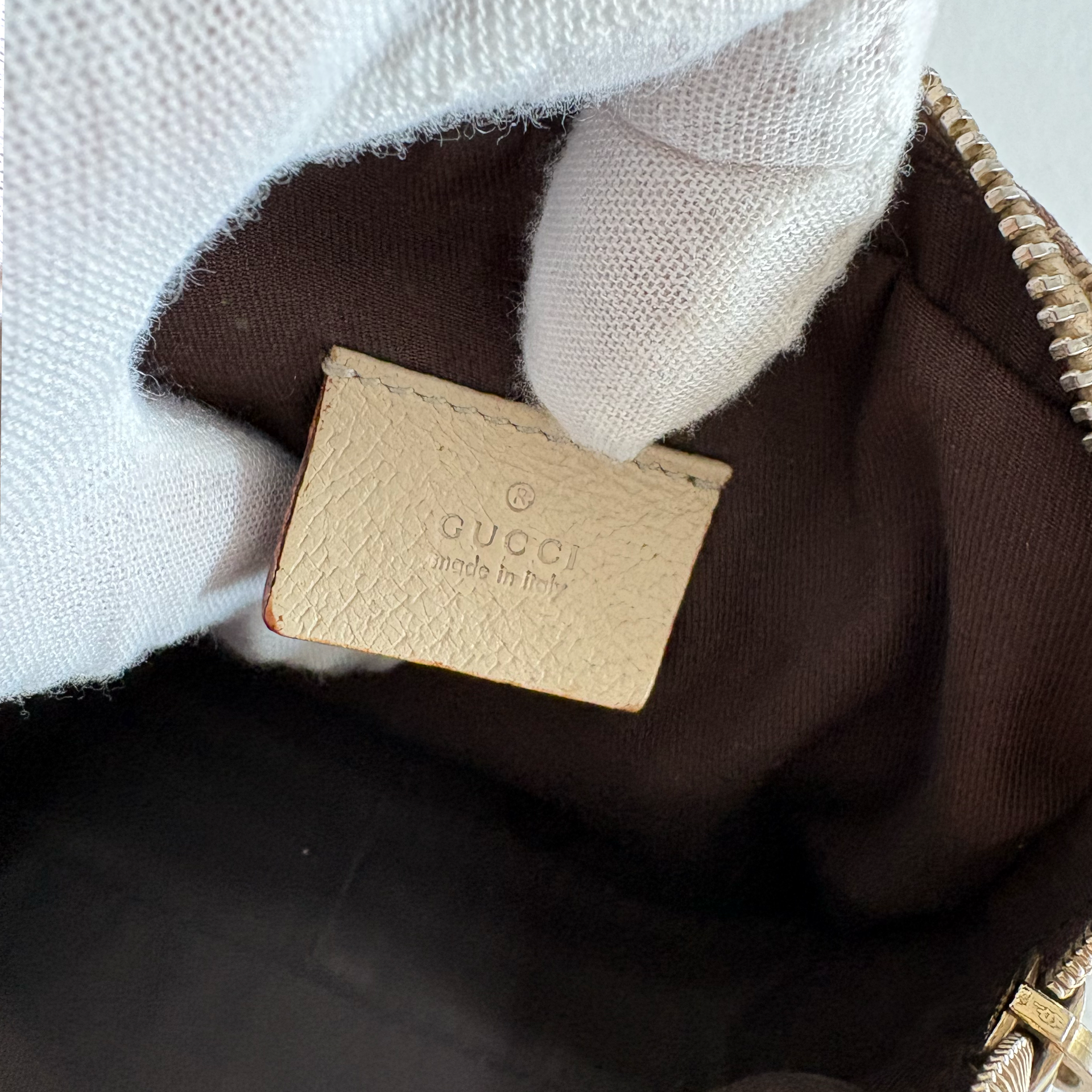 Gucci GG Canvas Crossbody Bag White