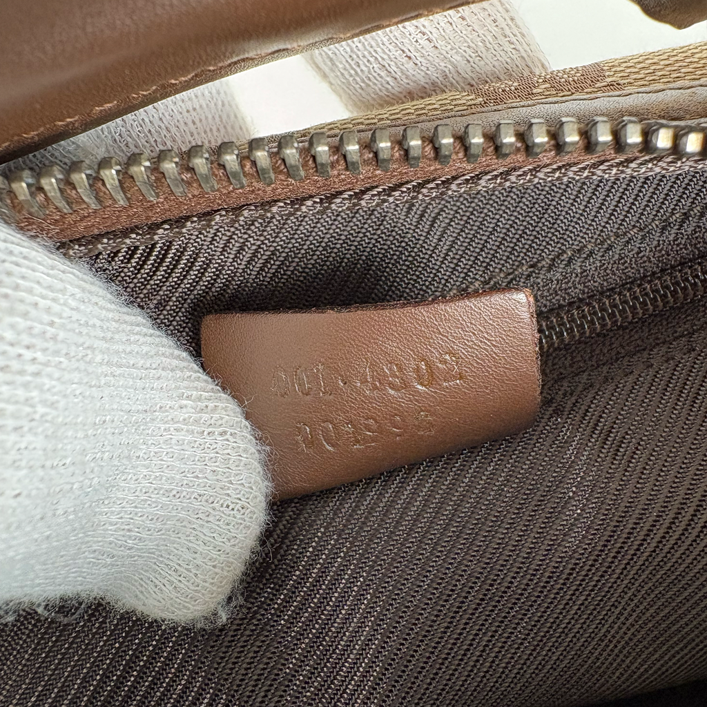 Gucci GG Shoulder Canvas Hobo Brown