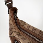 Gucci GG Shoulder Canvas Hobo Brown