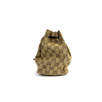Gucci GG Canvas Pownstring Bag Beige Brown