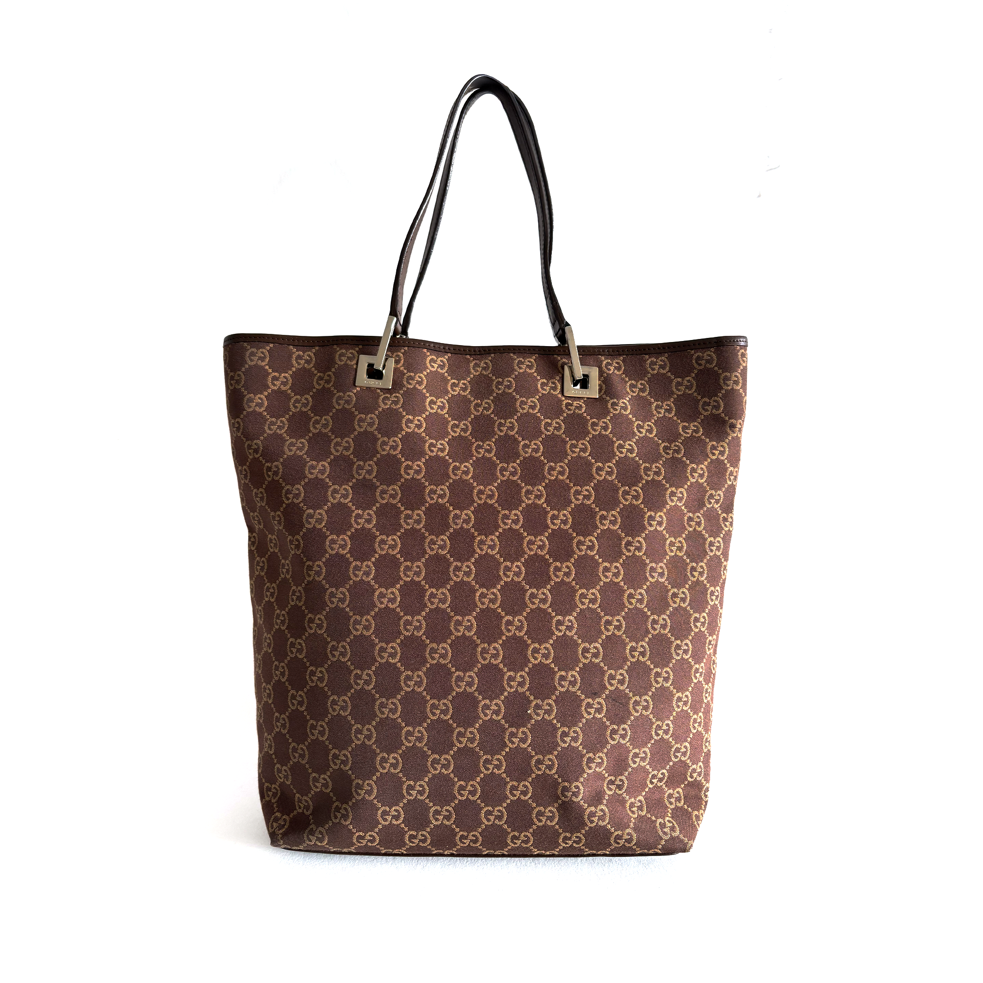 Gucci GG Canvas Tote Bag Brown